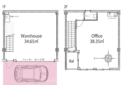 東大阪市高井田中1-12-5 アハトハイク高井田Ⅱ０３の画像